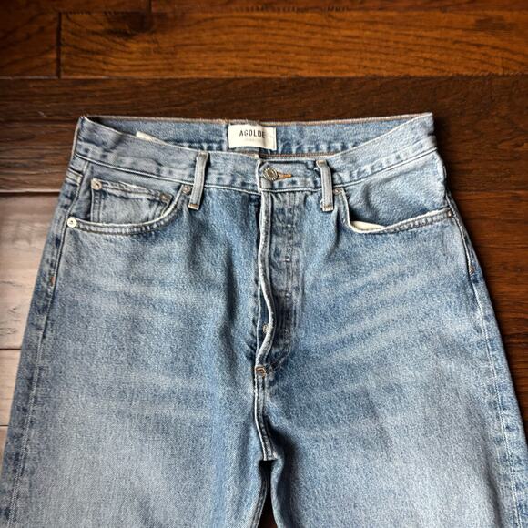 Agolde 90’s Pinch Waist High Rise Straight Jeans Navigate Sz 28 - Picture 12 of 12